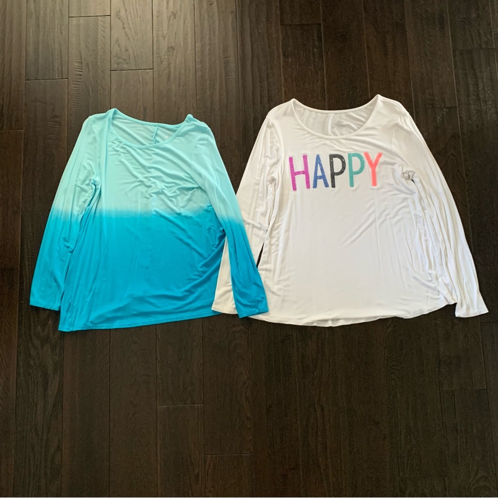 Bundle of Two Justice Kids Size 16 Multicoloured Long Sleeve Tees